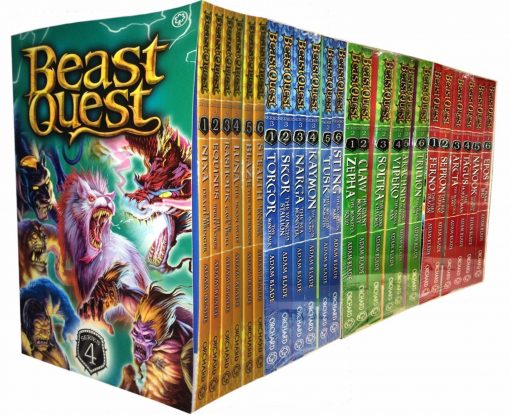 Beast Quest Collection-Series 1, 2, 3 and 4-- 24 Books Set Paperback--geeekyme.net